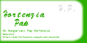 hortenzia pap business card